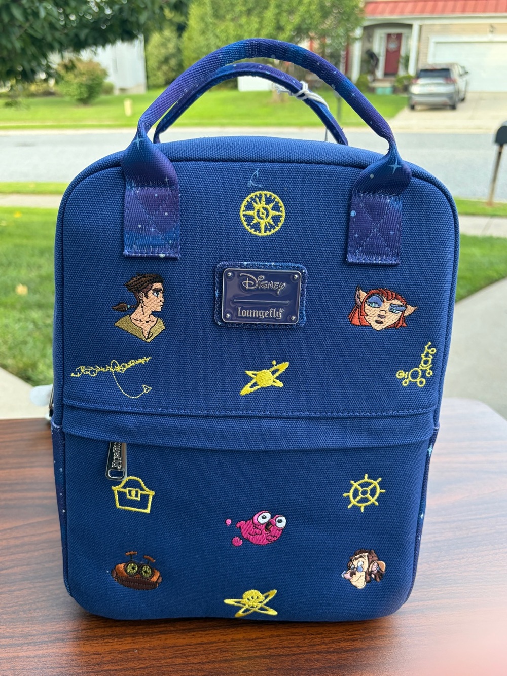 Loungefly Disney Treasure Planet Embroidered Canvas Mini Backpack BL Exclusive